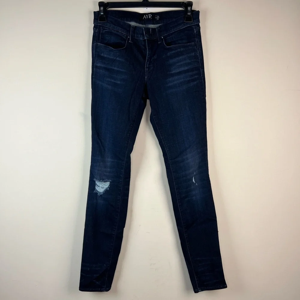 AYR Dark Wash Skinny Jeans, 26